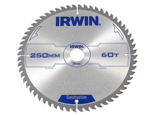 General Purpose Table & Mitre Saw Blade 250 x 30mm x 60T ATB                    