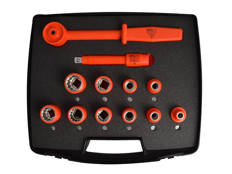 Insulated Socket Set of 12 1/2in Drive