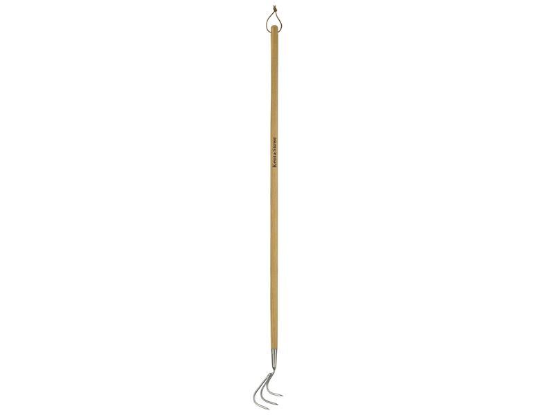 Stainless Steel Long Handled 3-Prong Cultivator, FSC®