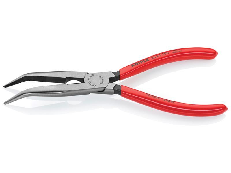 Bent Snipe Nose Side Cutting Pliers PVC Grip 200mm (8in)