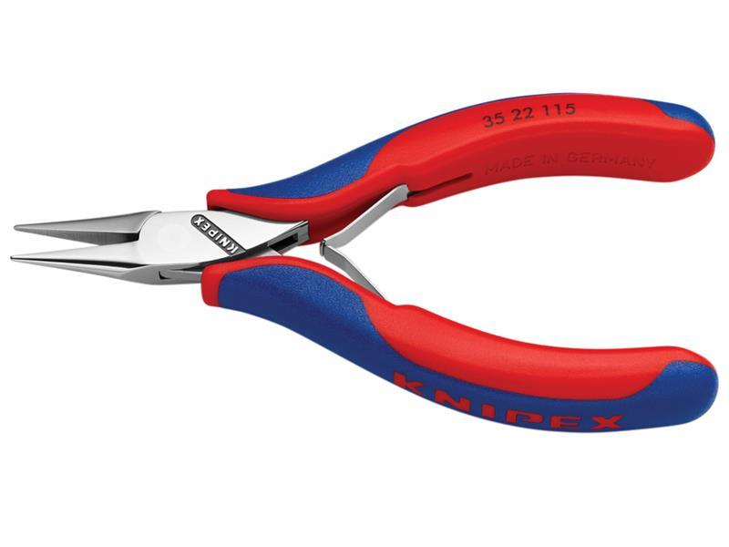 Electronics Half Round Jaw Pliers Multi-Component Grip 115mm