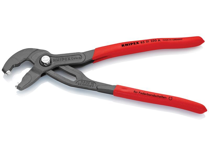 Spring Hose Clamp Pliers with Quick-Set Adjustment 250mm Capacity 70mm
