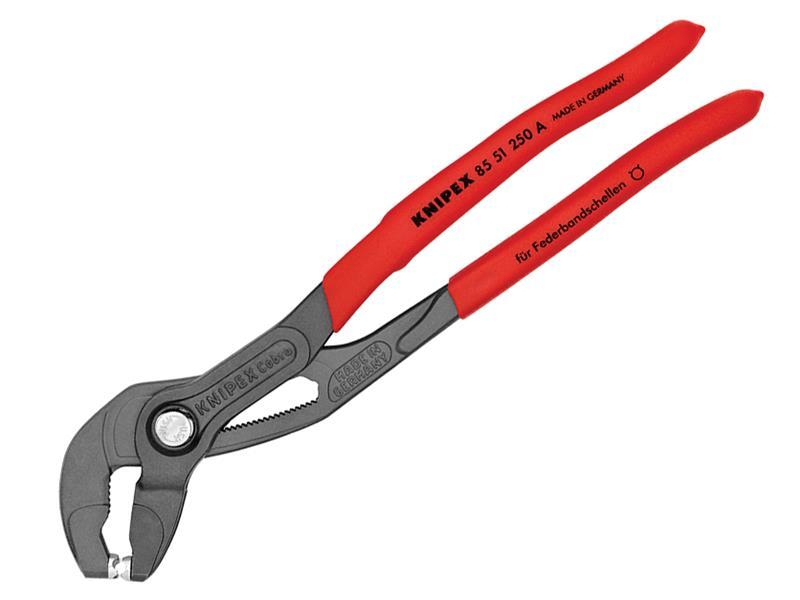 Spring Hose Clamp Pliers with Quick-Set Adjustment 250mm Capacity 70mm