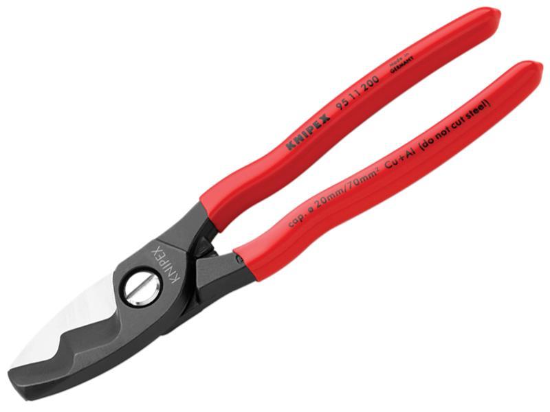 Cable Shears Twin Cutting Edge PVC Grip 200mm (8in)                             