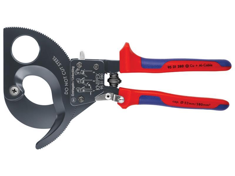Cable Shears Ratchet Action Multi-Component Grip 280mm (11in)