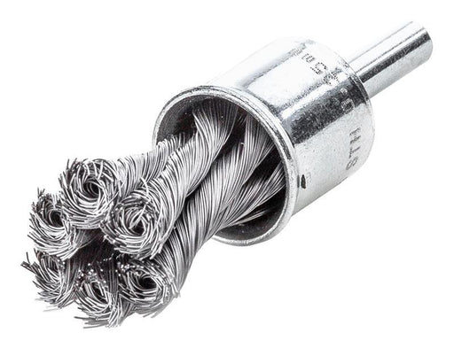Knot End Brush with Shank 29mm, 0.35 Steel Wire                                 