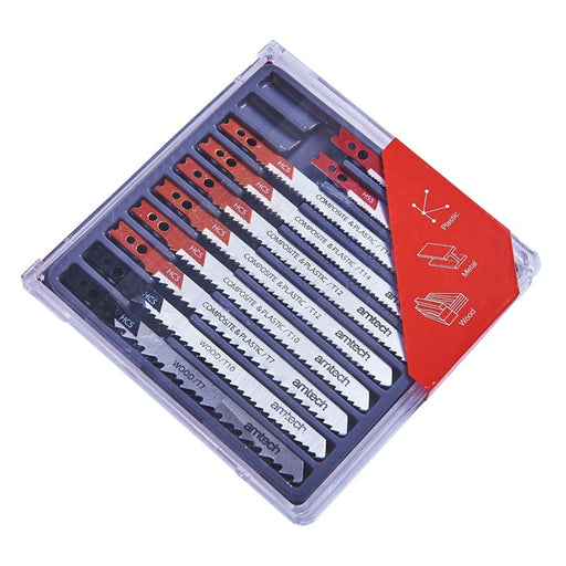 10pc Mixed Jigsaw Blades - Clamp Fitting