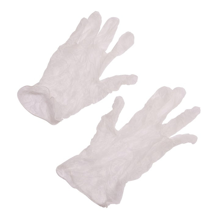 100pc Disposable Vinyl Gloves (Size L)