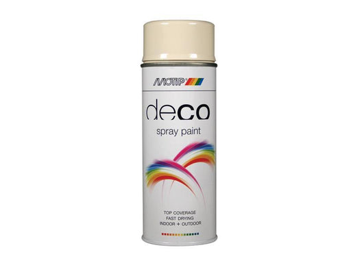Deco Spray Paint High Gloss RAL 1013 Oyster White 400ml                         