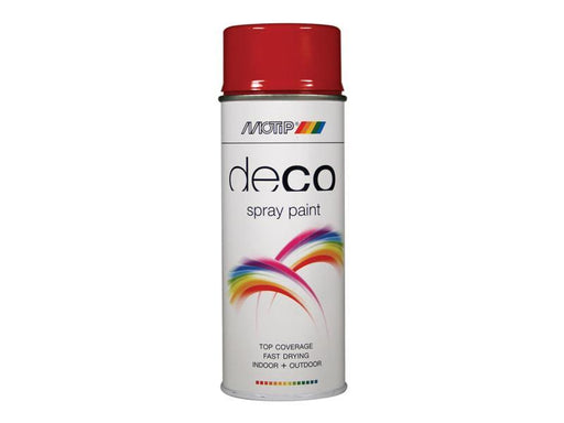 Deco Spray Paint High Gloss RAL 3000 Flame Red 400ml                            
