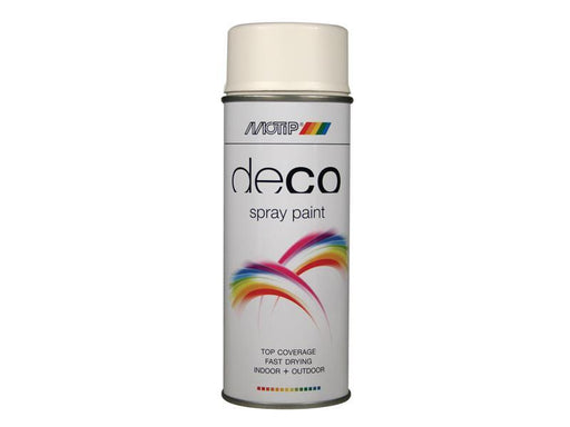 Deco Spray Paint Matt RAL 9010 White 400ml                                      