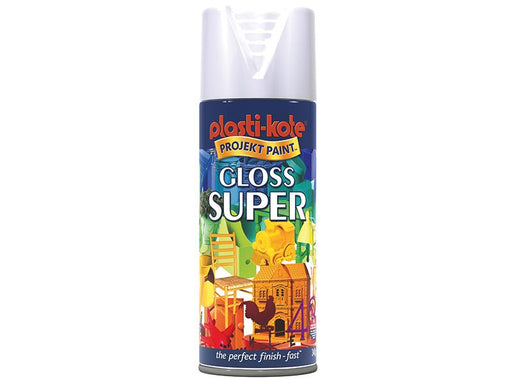 Gloss Super Spray White 400ml                                                   