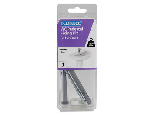 WC Pedestal Fixing Kit for Solid Walls                                          