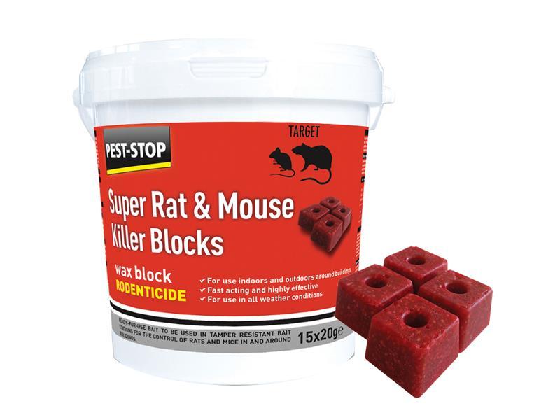 Super Rat & Mouse Killer Wax Blocks                                             
