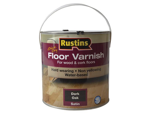 Quick Dry Coloured Floor Varnish Dark Oak 2.5 litre                             