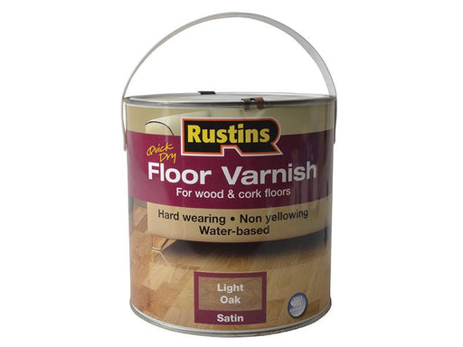 Quick Dry Coloured Floor Varnish Light Oak 2.5 litre                            