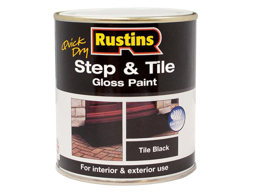 Quick Dry Step & Tile Paint Gloss Black 250ml                                   