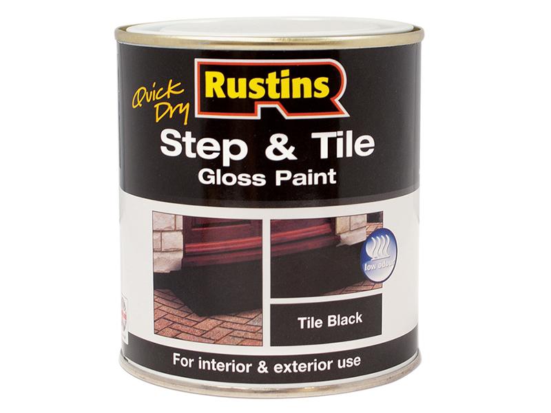 Quick Dry Step & Tile Paint Gloss Black 1 litre                                 
