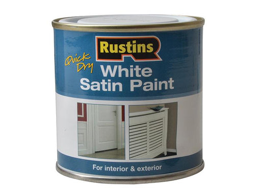 Quick Dry White Satin Paint 250ml                                               