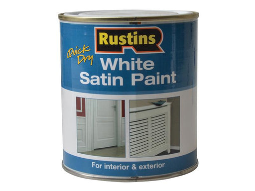 Quick Dry White Satin Paint 500ml                                               
