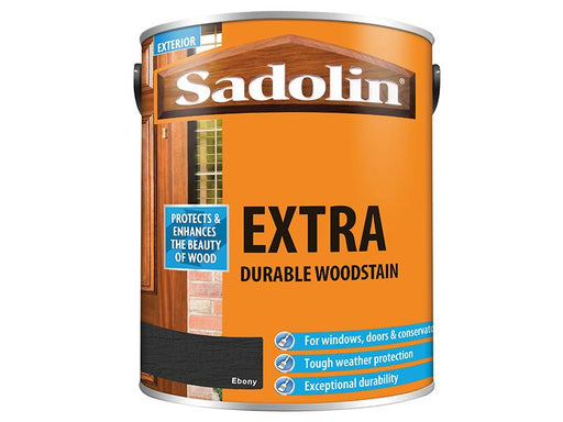 Extra Durable Woodstain Ebony 5 litre                                           