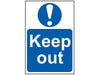 Keep Out - PVC 200 x 300mm                                                      