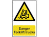 Danger Forklift Trucks - PVC 200 x 300mm                                        