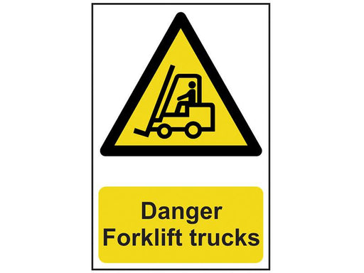 Danger Forklift Trucks - PVC 200 x 300mm                                        