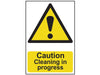 Caution Cleaning In Progress - PVC 200 x 300mm                                  