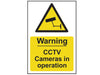 Warning CCTV Cameras in Operation - PVC 200 x 300mm                             