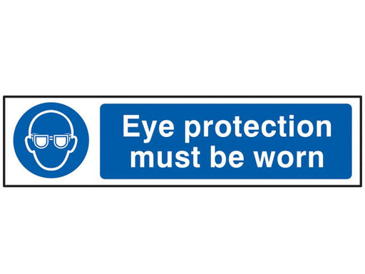 Eye Protection Must Be Worn - PVC 200 x 50mm                                    