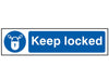 Keep Locked - PVC 200 x 50mm                                                    