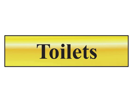 Toilets - Polished Brass Effect 200 x 50mm                                      