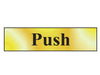 Push - Polished Brass Effect 200 x 50mm                                         