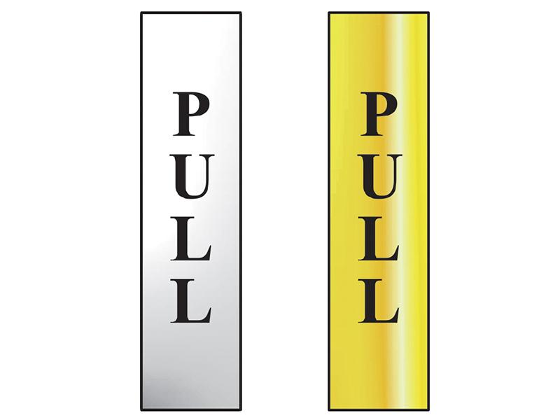 Pull Vertical - Polished Chrome Effect 50 x 200mm