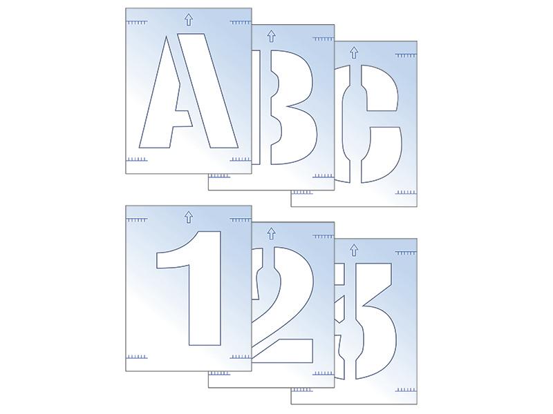 Letter & Number Stencil Kit 25mm                                                
