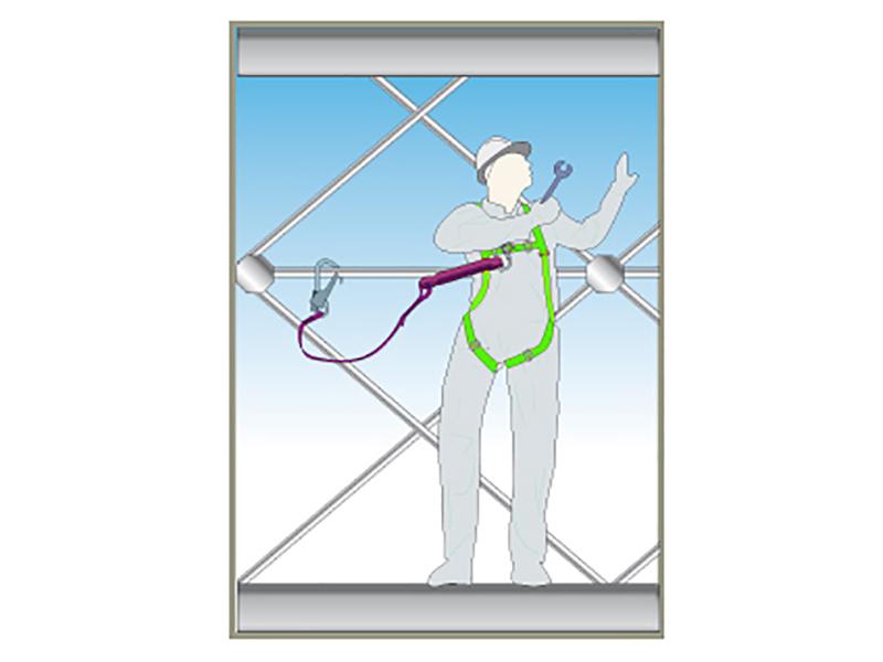 Fall Arrest Harness 2-Point Anchorage
