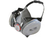Twin Half Mask Respirator + P2 Dust Filter Cartridges                           