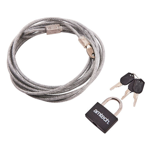 3M X 4mm Security Cable & Padlock
