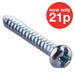 3.5mm X 25mm   Self Tapping Screw (30pc)
