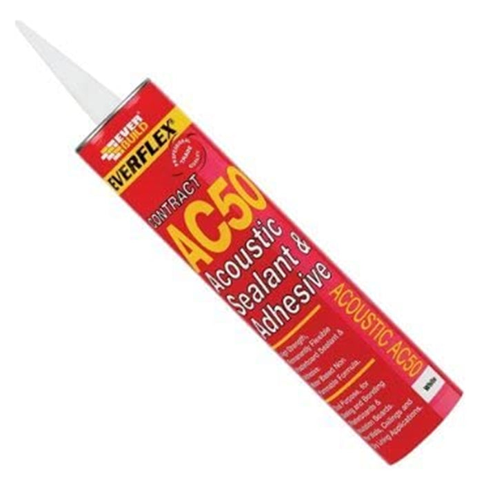 Everbuild Acoustic Sealant and Adhesive - White - 300ml