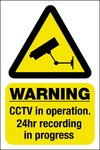 Security Camera - Warning Sticker - 150 x 200mm