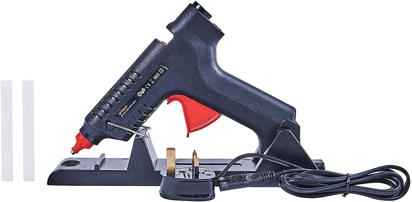 Amtech S1845 Cordless Hot Melt Glue Gun, 35W-80W, With Glue Sticks Charging Base