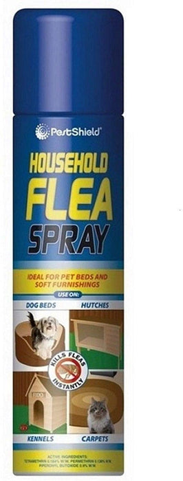 PestShield Household Flea, Killer, Spray - For Pet Beds & Soft Furnishing