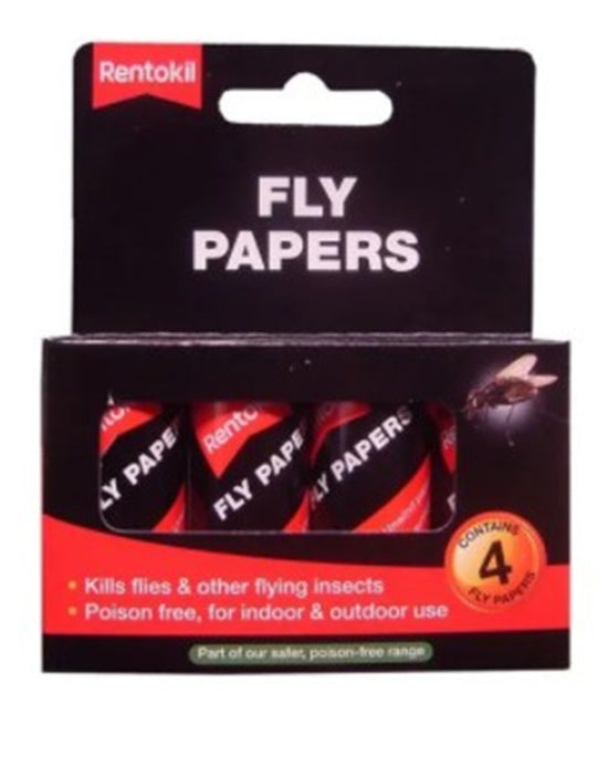 Rentokil FF63 Flypapers 4 Pack