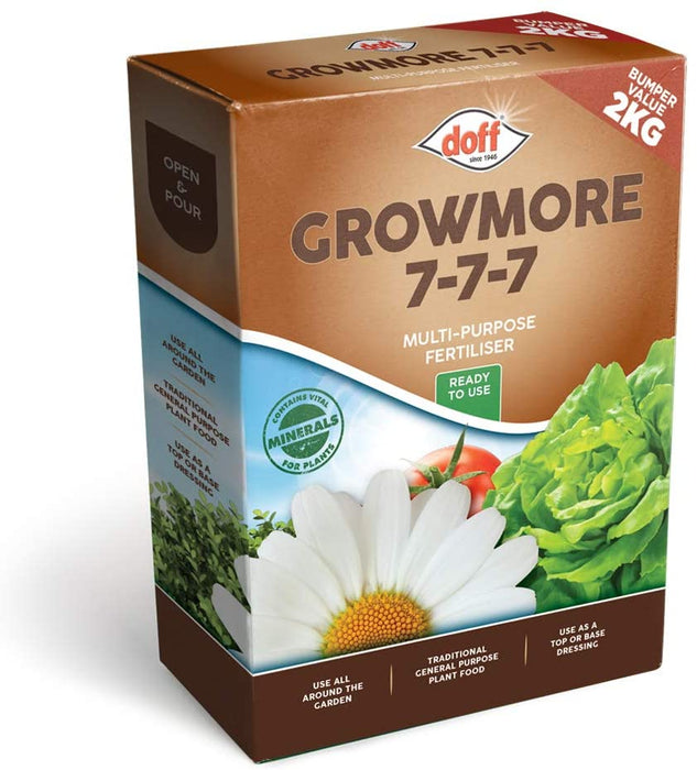 Doff Growmore Multi Purpose Fertiliser, Brown, 2kg