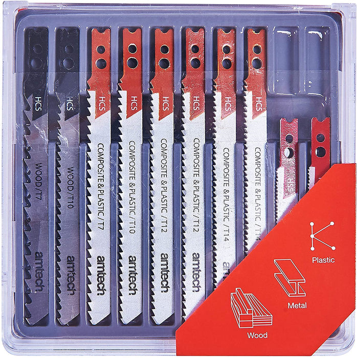 Amtech M1870 Set of 10 Mixed Jigsaw Blades