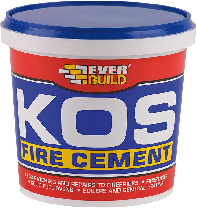 Everbuild KOS Fire Cement, Black, 500g