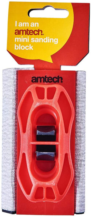 Amtech E0258 Mini Sanding Block - Ideal for curved and angled sanding
