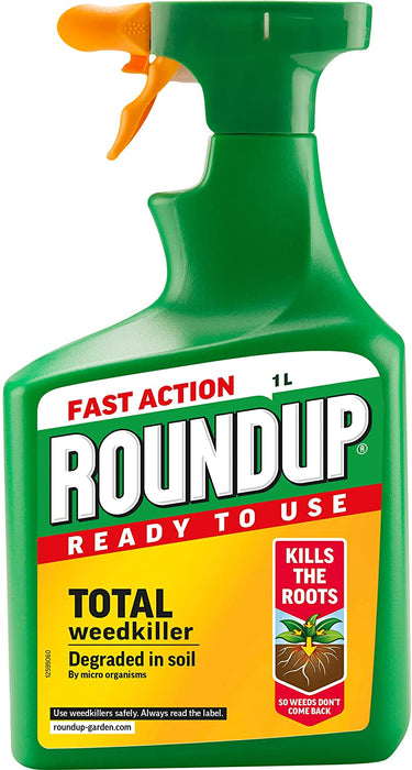 Roundup Fast Action Weed Killer, Clear, 1 Litre